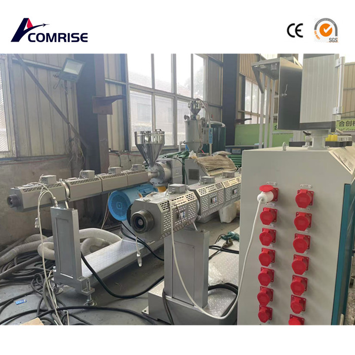 Dua mesin paip PE 110-315mm sedang diuji di kilang pelanggan