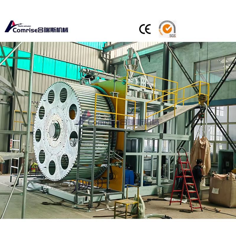 Talian pengeluaran paip lingkaran dinding lingkaran untuk penghantaran